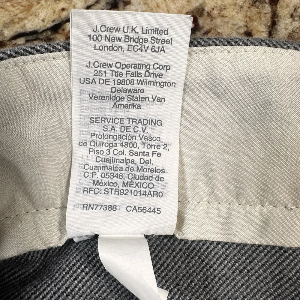 J.Crew Flex Slim Chino Pants Mens Tag 34x32 Real Sz‎ 36x30.5 Stretch Textured